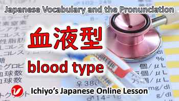 血液型 (けつえきがた、ketsuekigata) | blood type