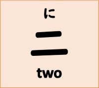 二 means two