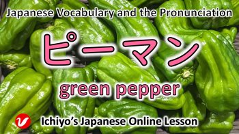 ピーマン (pīman) | green pepper